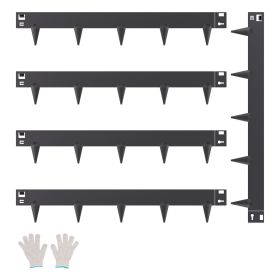 Steel Landscape Edging 5 Packs 39 x 3in Rust-Resistant Garden Edging Border